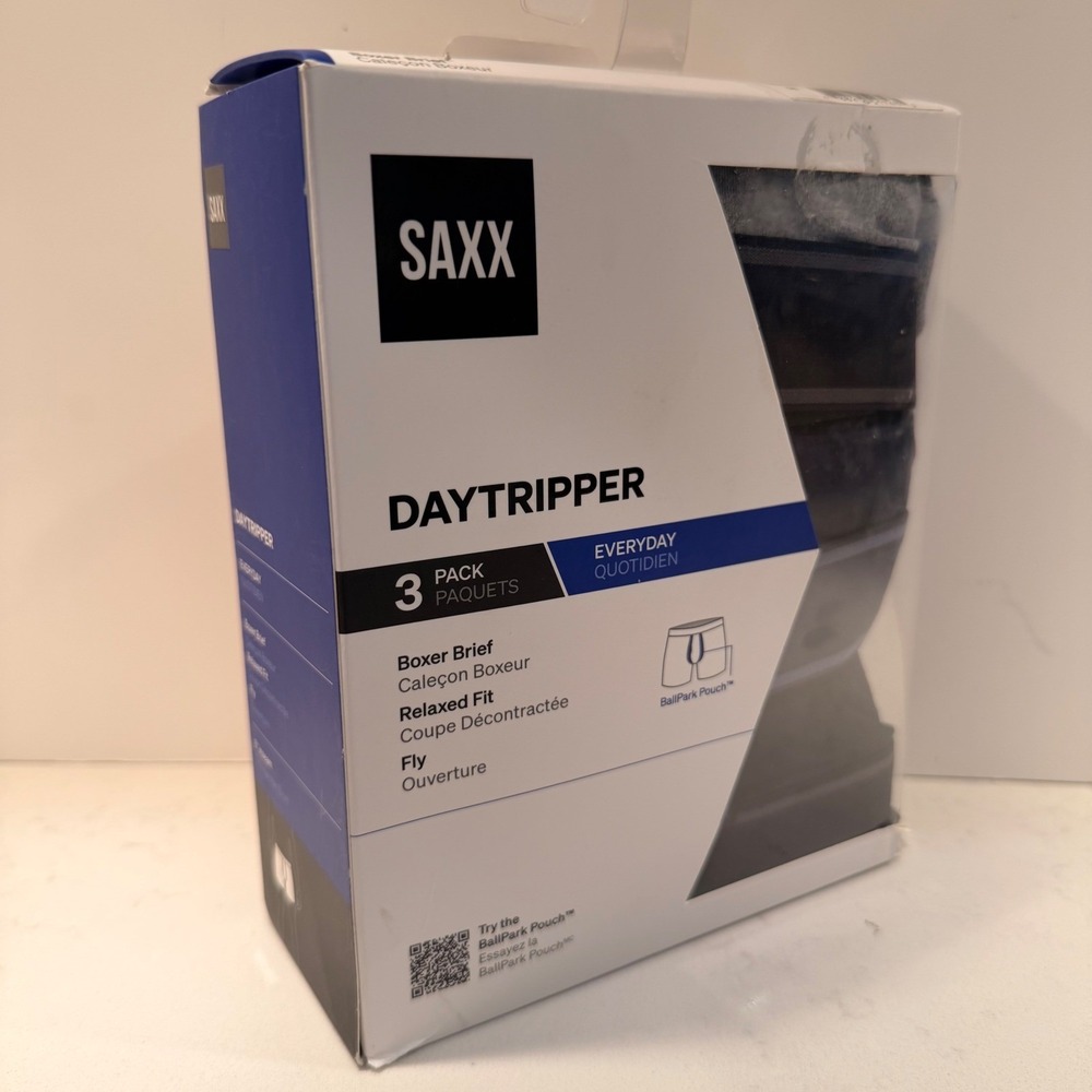 Saxx Daytripper 3XL (46"-50") Boxer Brief 3 PACK Ballpark Pouch Relaxed Fit Fly - Picture 2 of 15